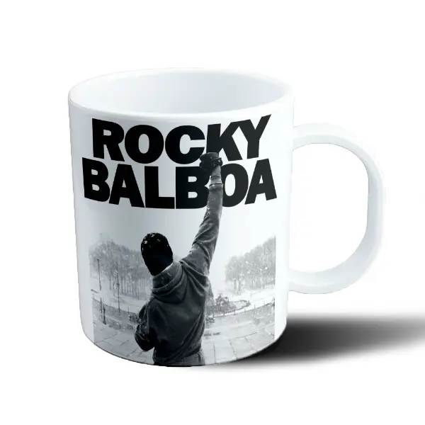 Taza de Plástico Rocky Balboa Puño en Alto