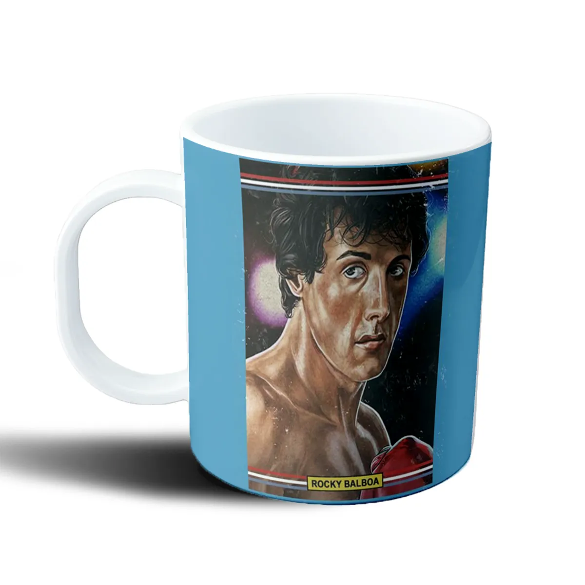 Taza de Plástico Rocky Balboa Retrato Boxeo - vista 2