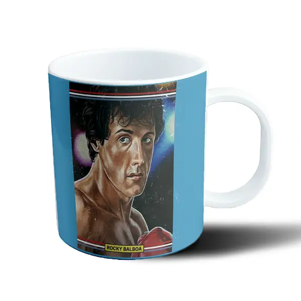 Taza de Plástico Rocky Balboa Retrato Boxeo