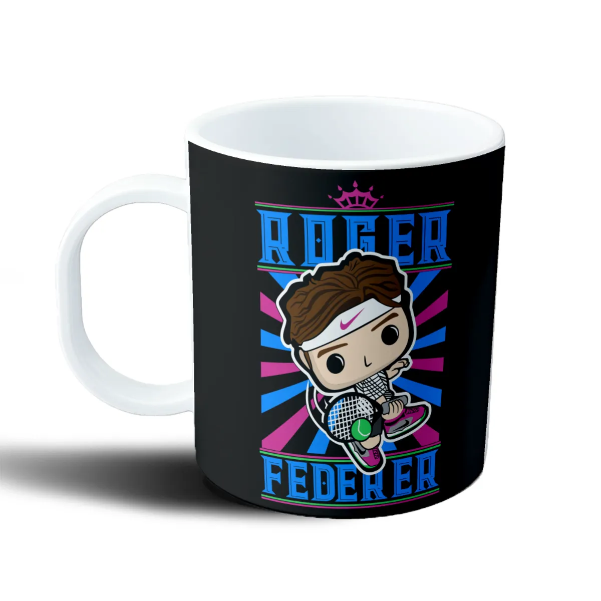Taza de Plástico Roger Federer Estilo Funko Pop Tenis - vista 2