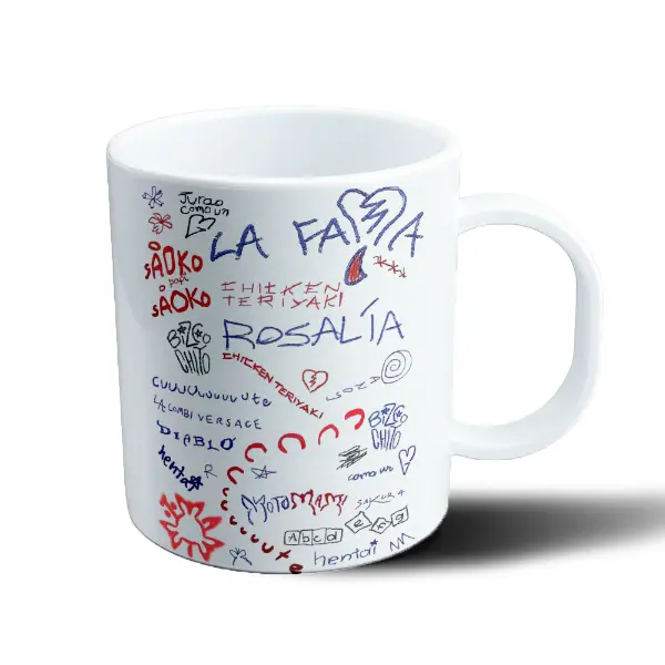 Taza de Plástico Rosalía Motomami Saoko La Fama
