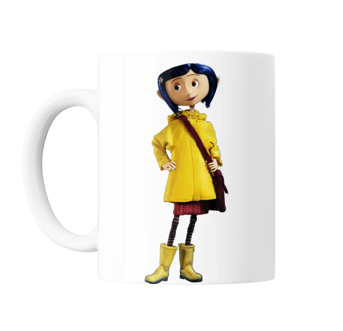 Taza de Cerámica Coraline Impermeable Amarillo - vista 2