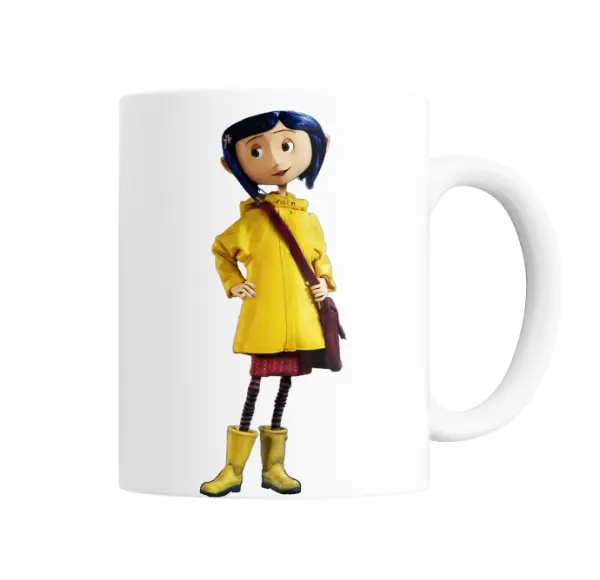 Taza de Cerámica Coraline Impermeable Amarillo