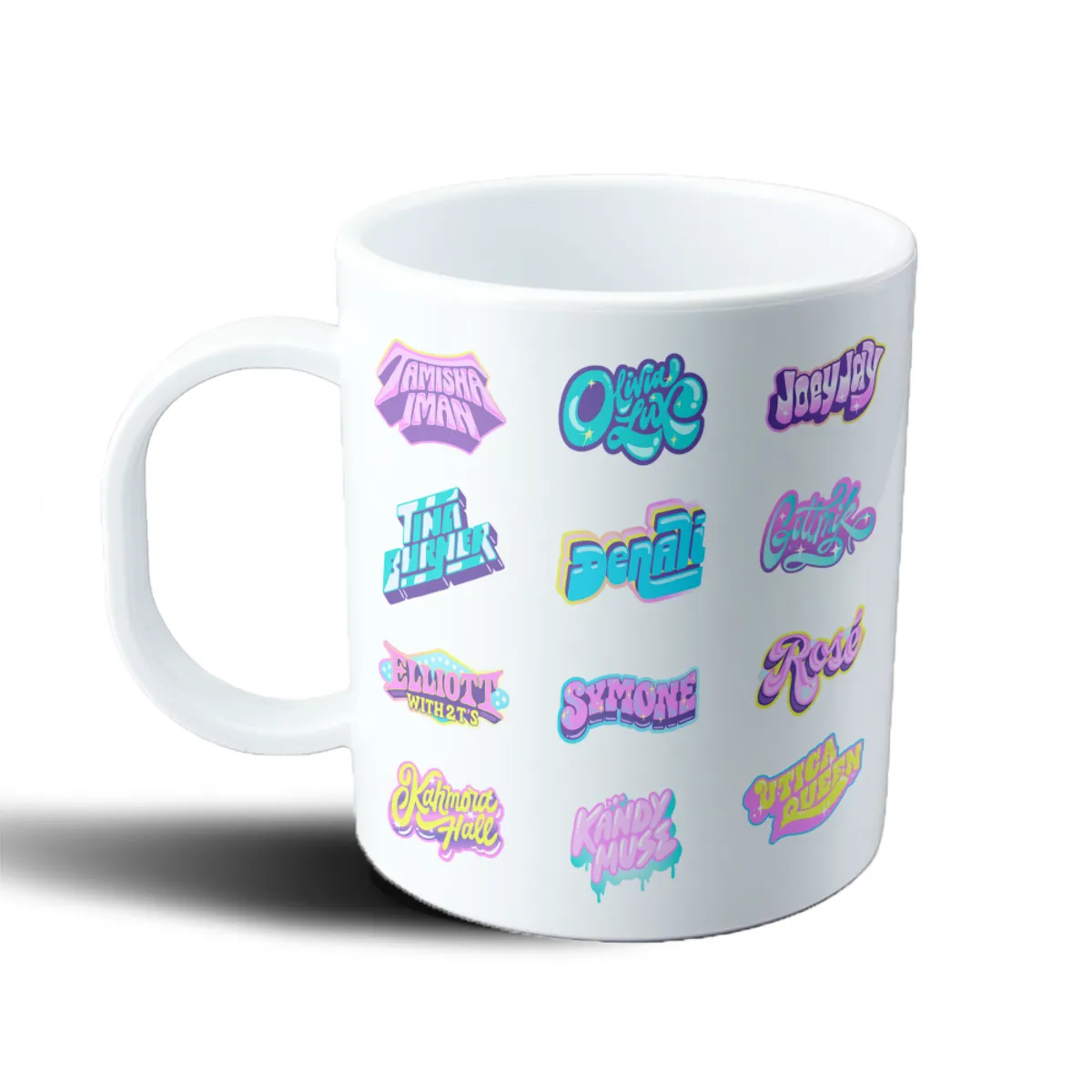 Taza de Plástico RuPaul's Drag Race Concursantes - vista 2