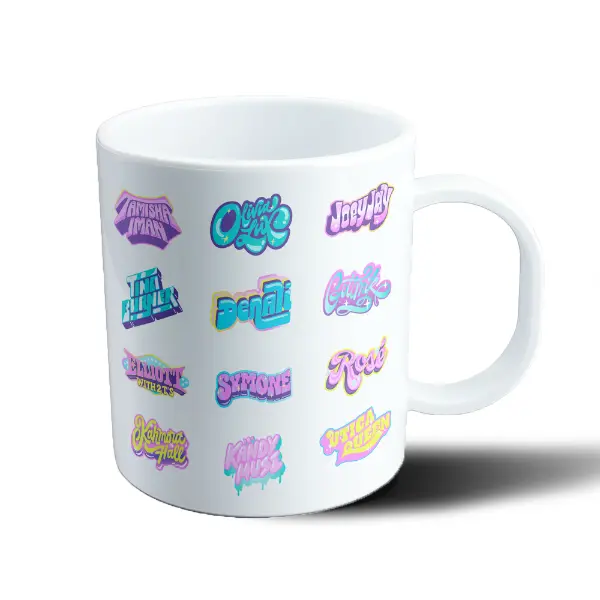 Taza de Plástico RuPaul's Drag Race Concursantes