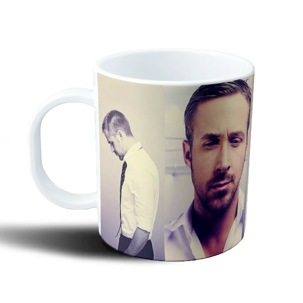 Taza de Plástico Ryan Gosling Retratos Collage - vista 2