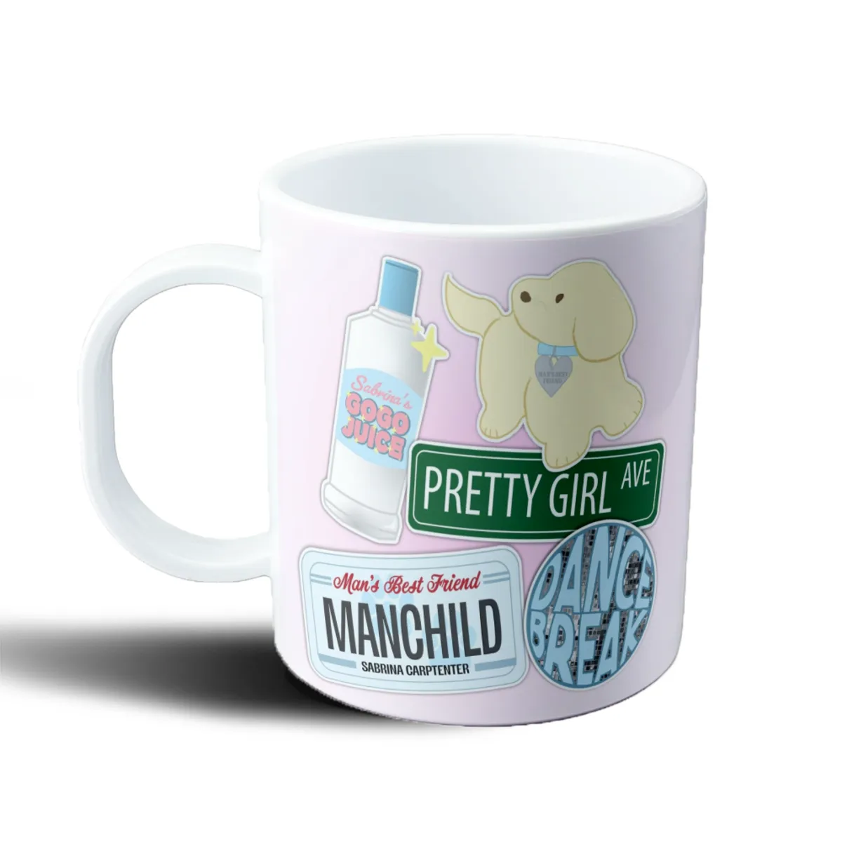 Taza de Plástico Sabrina Carpenter Manchild Pretty Girl Ave - vista 2