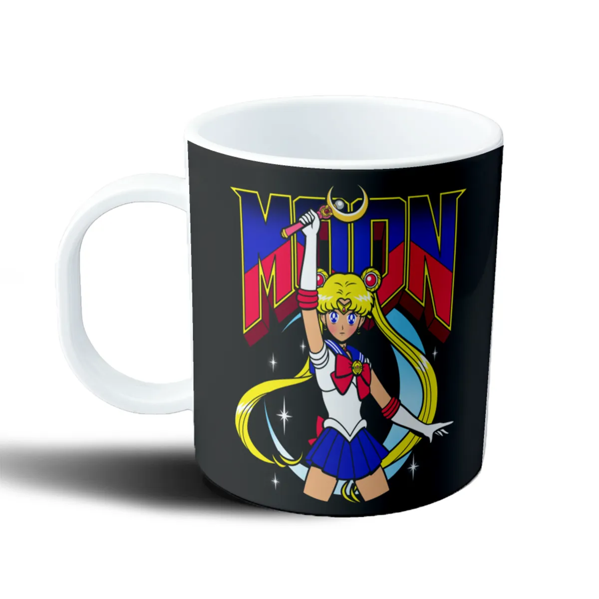 Taza de Plástico Sailor Moon Usagi Tipografía Doom - vista 2
