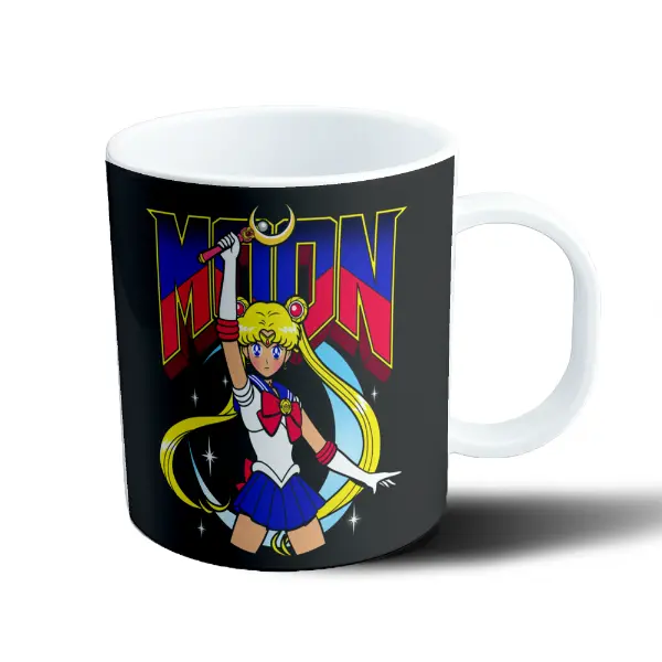 Taza de Plástico Sailor Moon Usagi Tipografía Doom