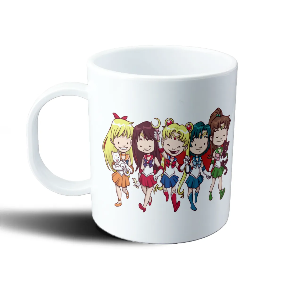 Taza de Plástico Sailor Moon Sailor Scouts Chibi - vista 2