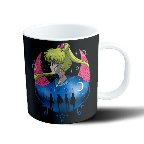 Taza de Plástico Sailor Moon Usagi y las Sailor Scouts