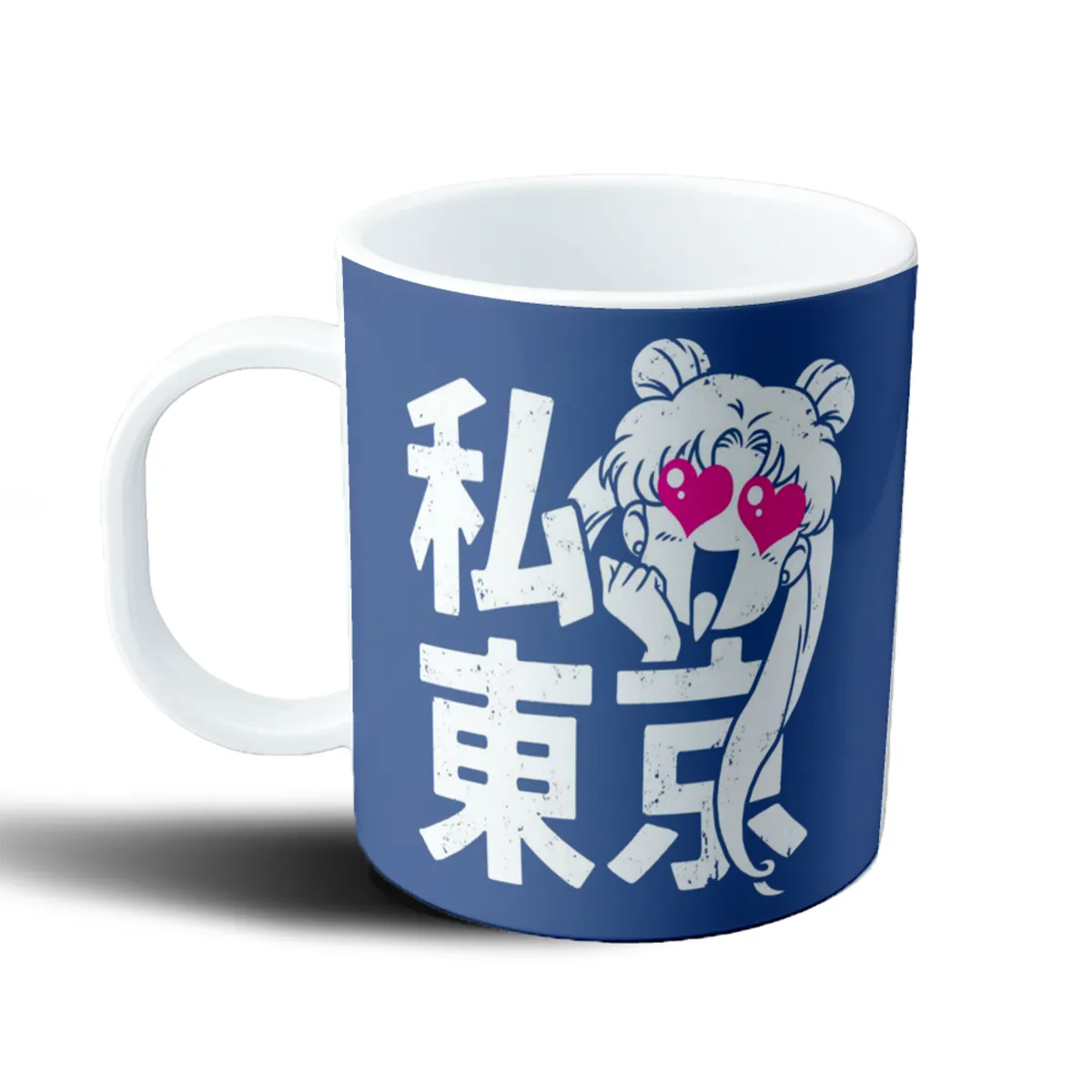 Taza de Plástico Sailor Moon Usagi Tokyo Corazones - vista 2