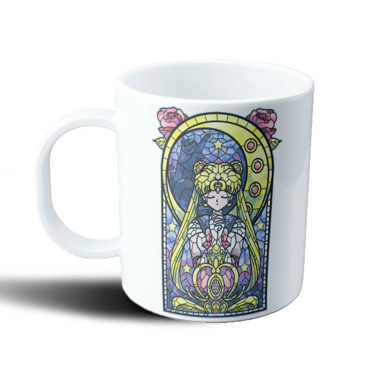 Taza de Plástico Sailor Moon Usagi Vitral Art Nouveau - vista 2