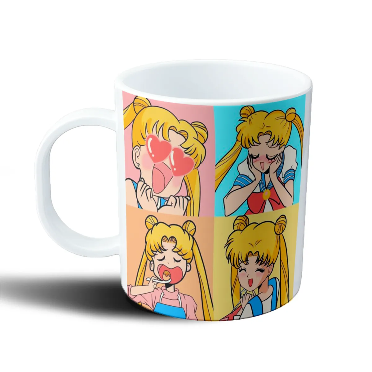 Taza de Plástico Sailor Moon Usagi Collage Pop Art - vista 2