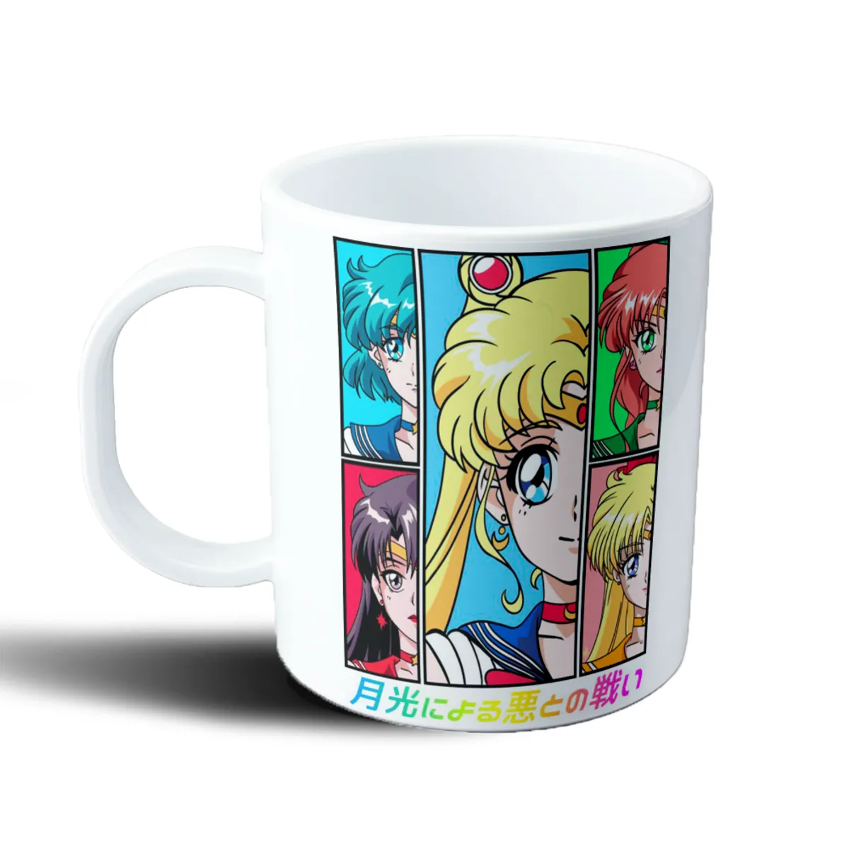 Taza de Plástico Sailor Moon Guerreras Sailor Panel - vista 2