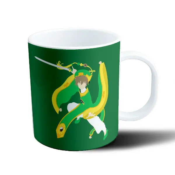 Taza de Plástico Sakura Card Captor Shaoran Li con Espada