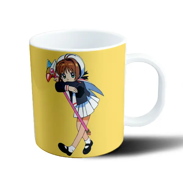 Taza de Plástico Sakura Card Captor Sakura con Llave Mágica
