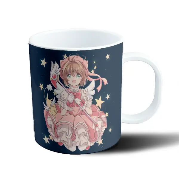 Taza de Plástico Sakura Card Captor Sakura con Kero y Varita