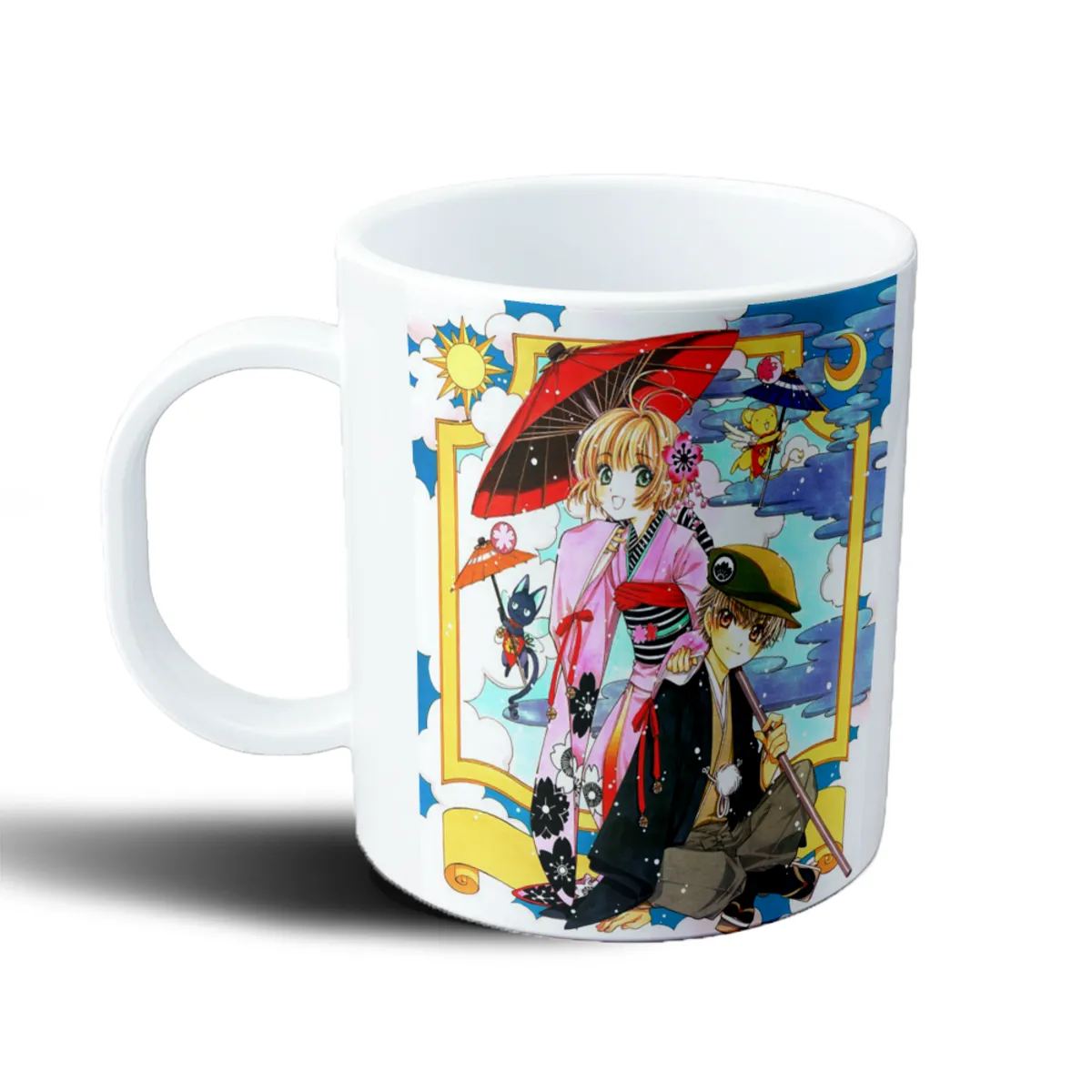 Taza de Plástico Sakura Card Captor Sakura y Syaoran con Kero y Yue - vista 2