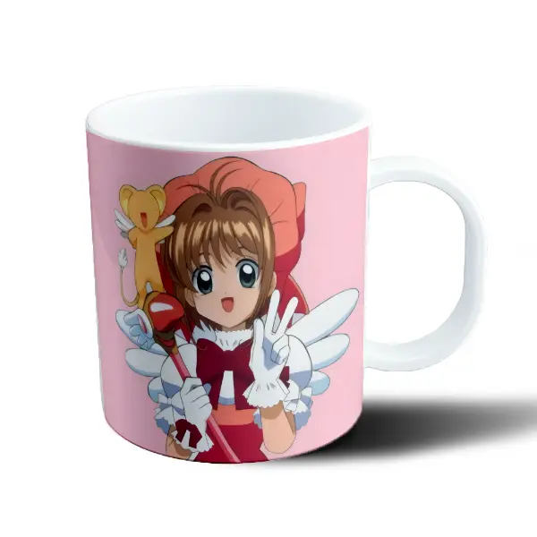 Taza de Plástico Sakura Card Captor Sakura con Kero y Báculo