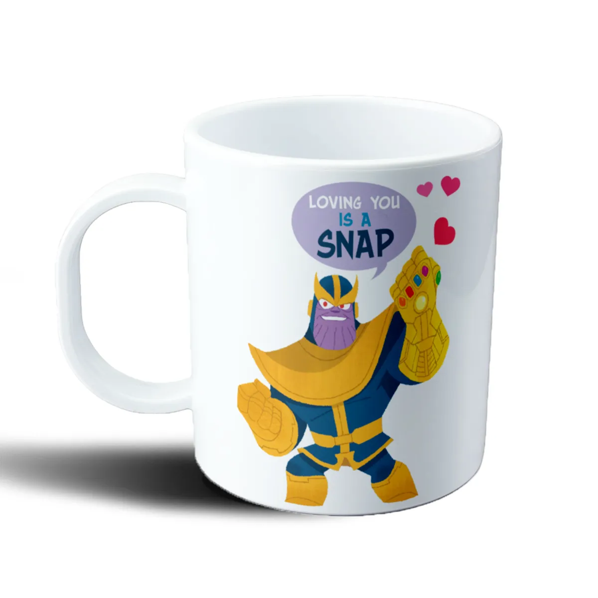 Taza de Plástico Thanos Loving You Is a Snap San Valentín - vista 2