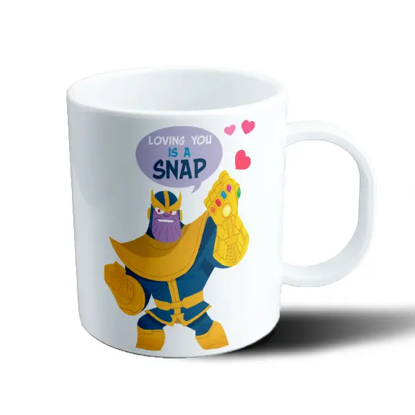 Taza de Plástico Thanos Loving You Is a Snap San Valentín