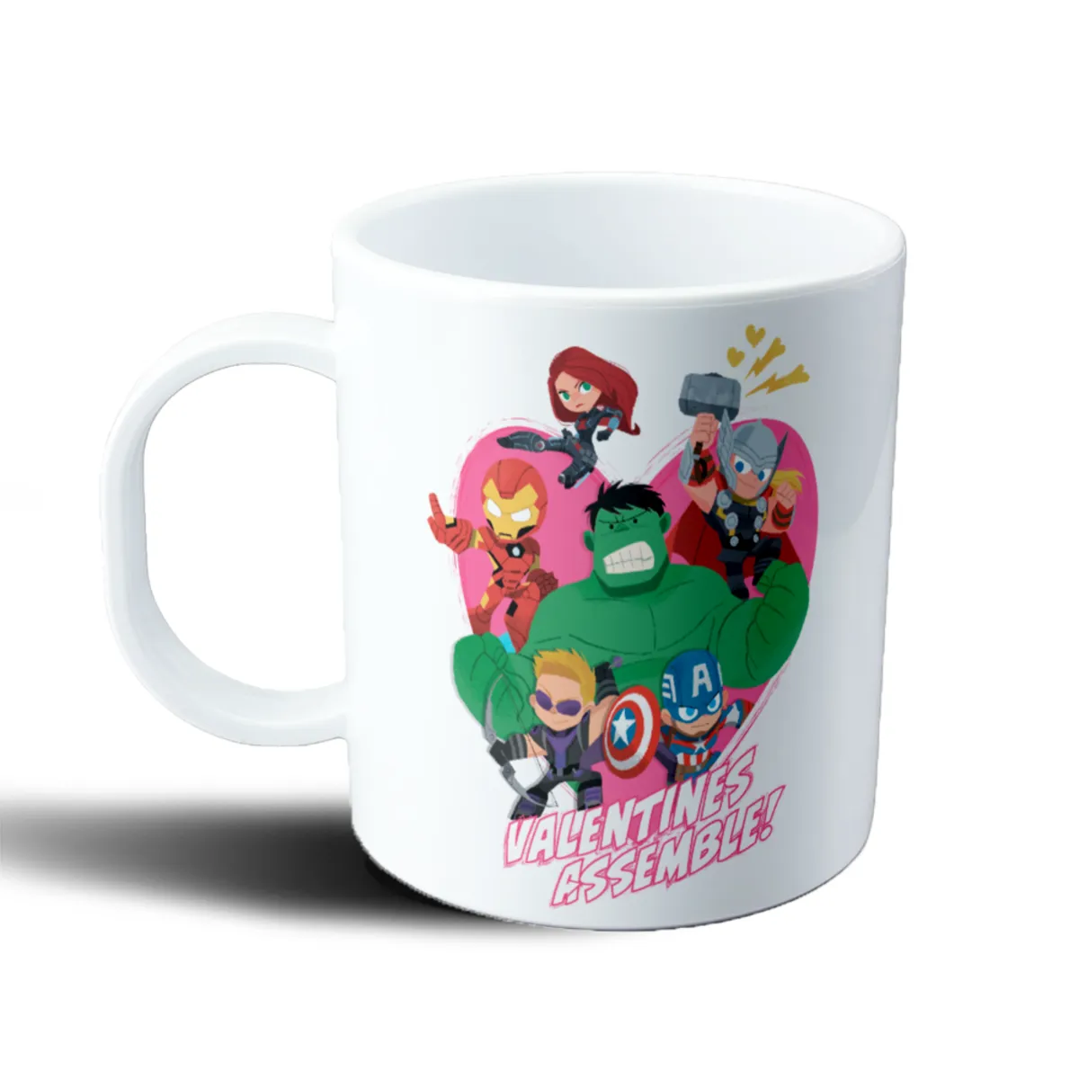 Taza de Plástico Avengers Valentines Assemble Chibi - vista 2