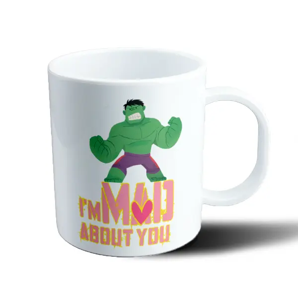 Taza de Plástico Hulk I'm Mad About You San Valentín