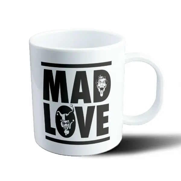 Taza de Plástico Batman Mad Love Joker y Harley Quinn