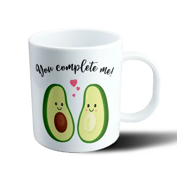 Taza de Plástico Pareja de Paltas You Complete Me