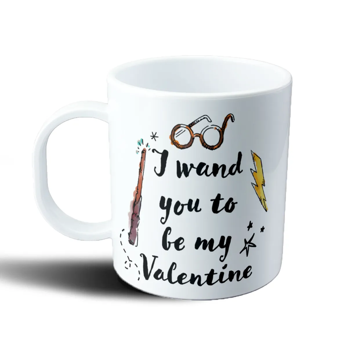 Taza de Plástico Harry Potter I Wand You to Be My Valentine - vista 2