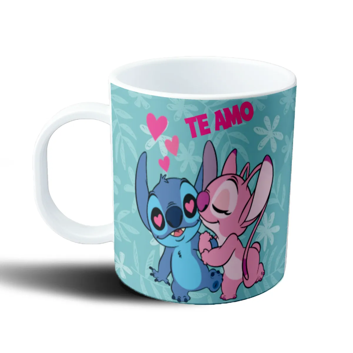 Taza de Plástico Stitch y Angel Te Amo - vista 2