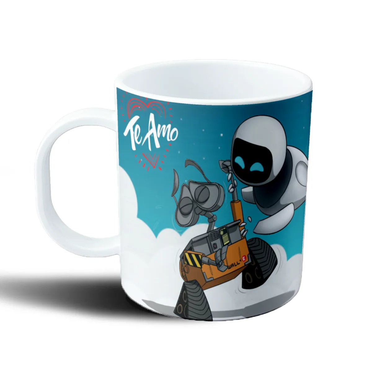 Taza de Plástico WALL-E y EVE Te Amo - vista 2