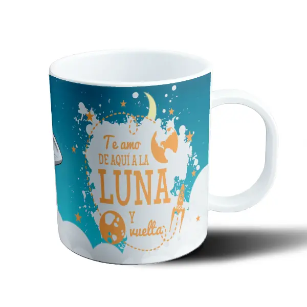 Taza de Plástico WALL-E y EVE Te Amo