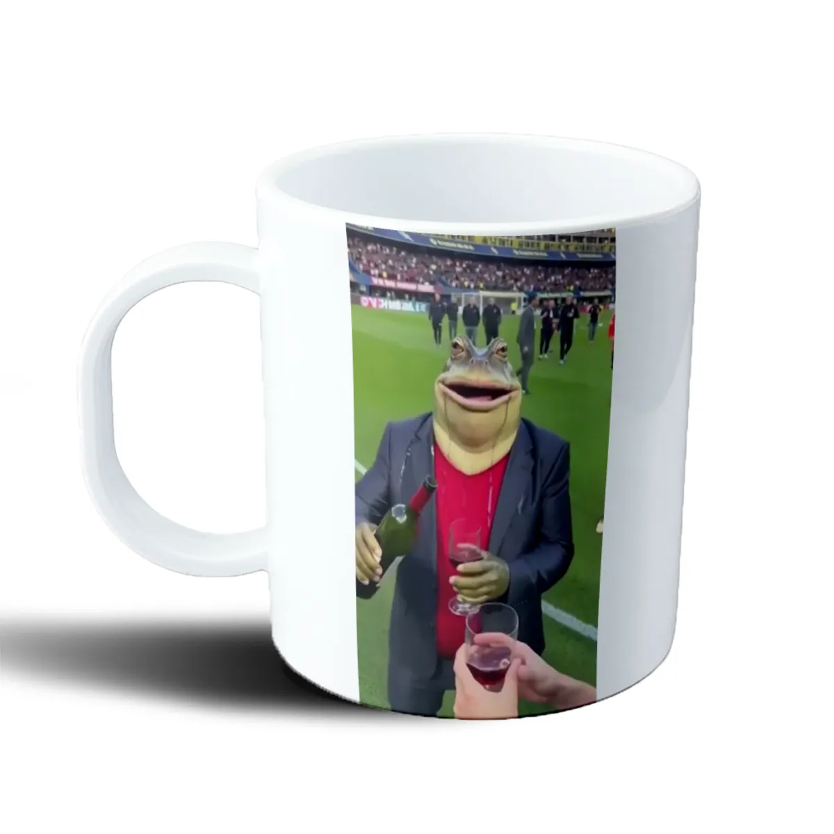 Taza de Plástico Sapardo Sapo en la Cancha con Vino - vista 2