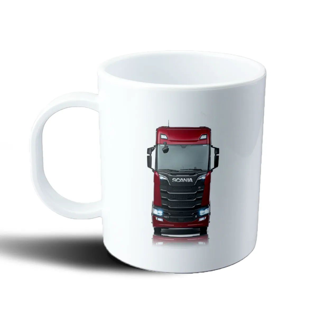 Taza de Plástico Scania Camión Rojo Frontal - vista 2