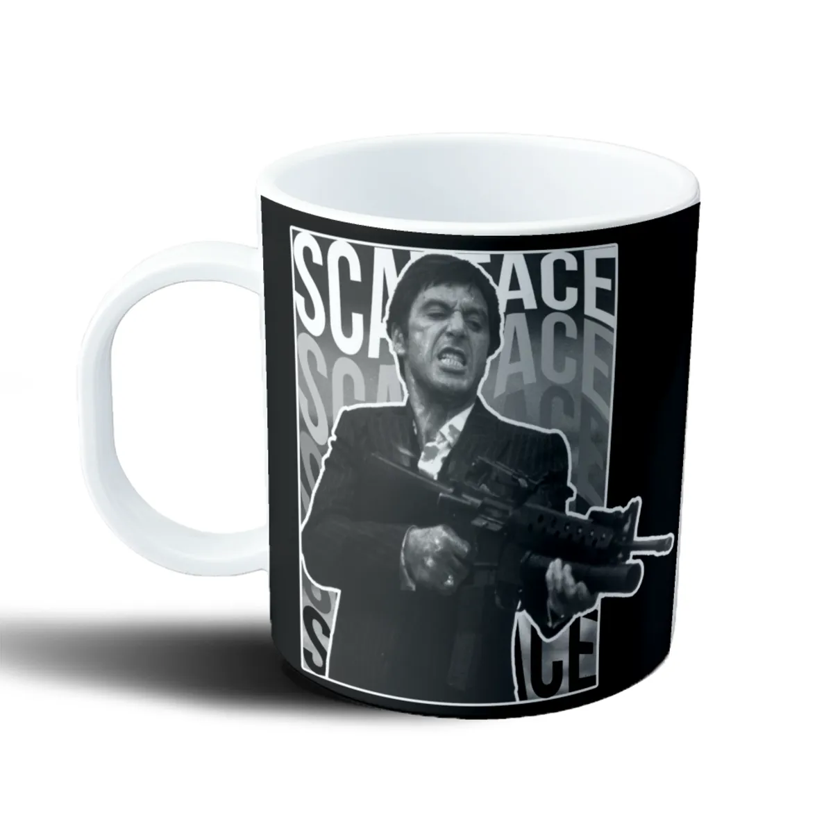 Taza de Plástico Scarface Tony Montana Retrato - vista 2