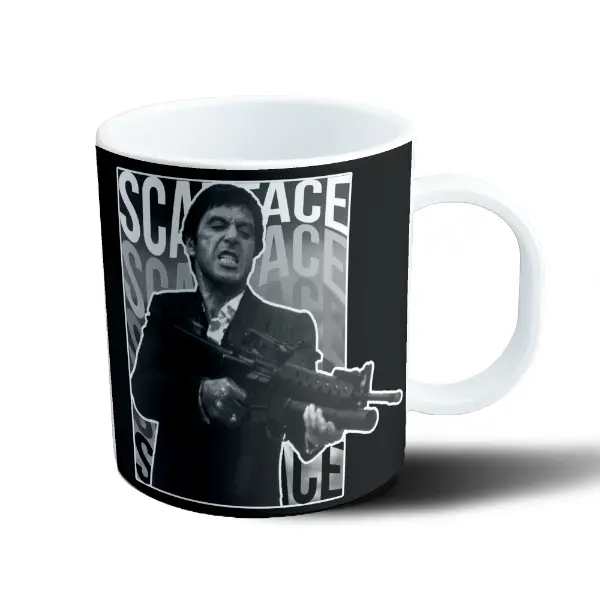 Taza de Plástico Scarface Tony Montana Retrato