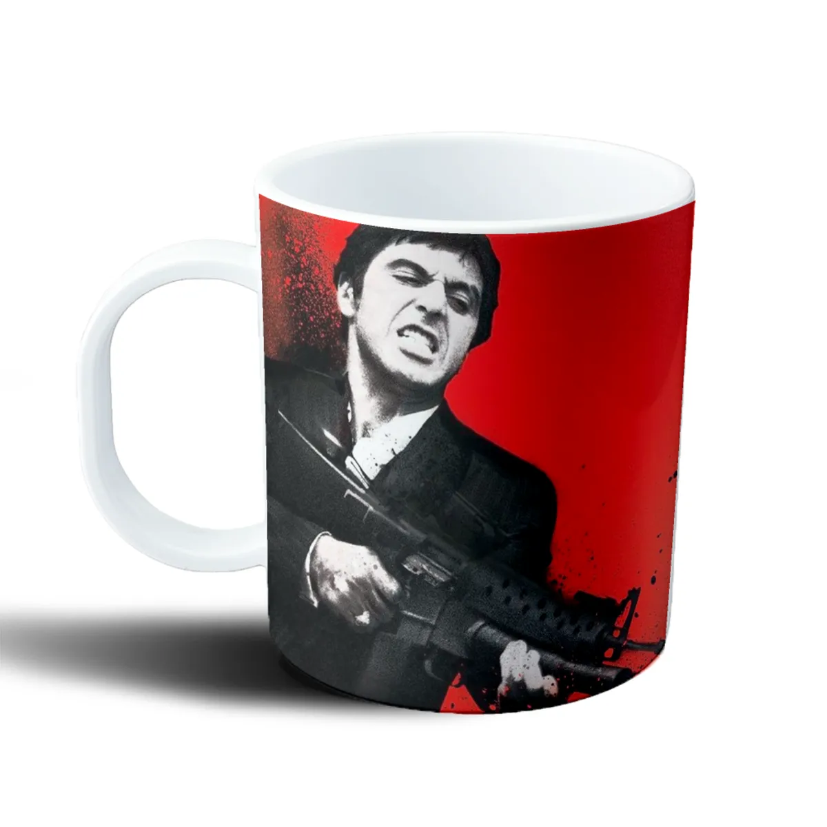 Taza de Plástico Scarface Tony Montana con Metralleta - vista 2