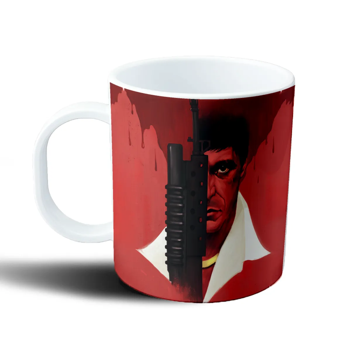 Taza de Plástico Scarface Tony Montana Rojo - vista 2