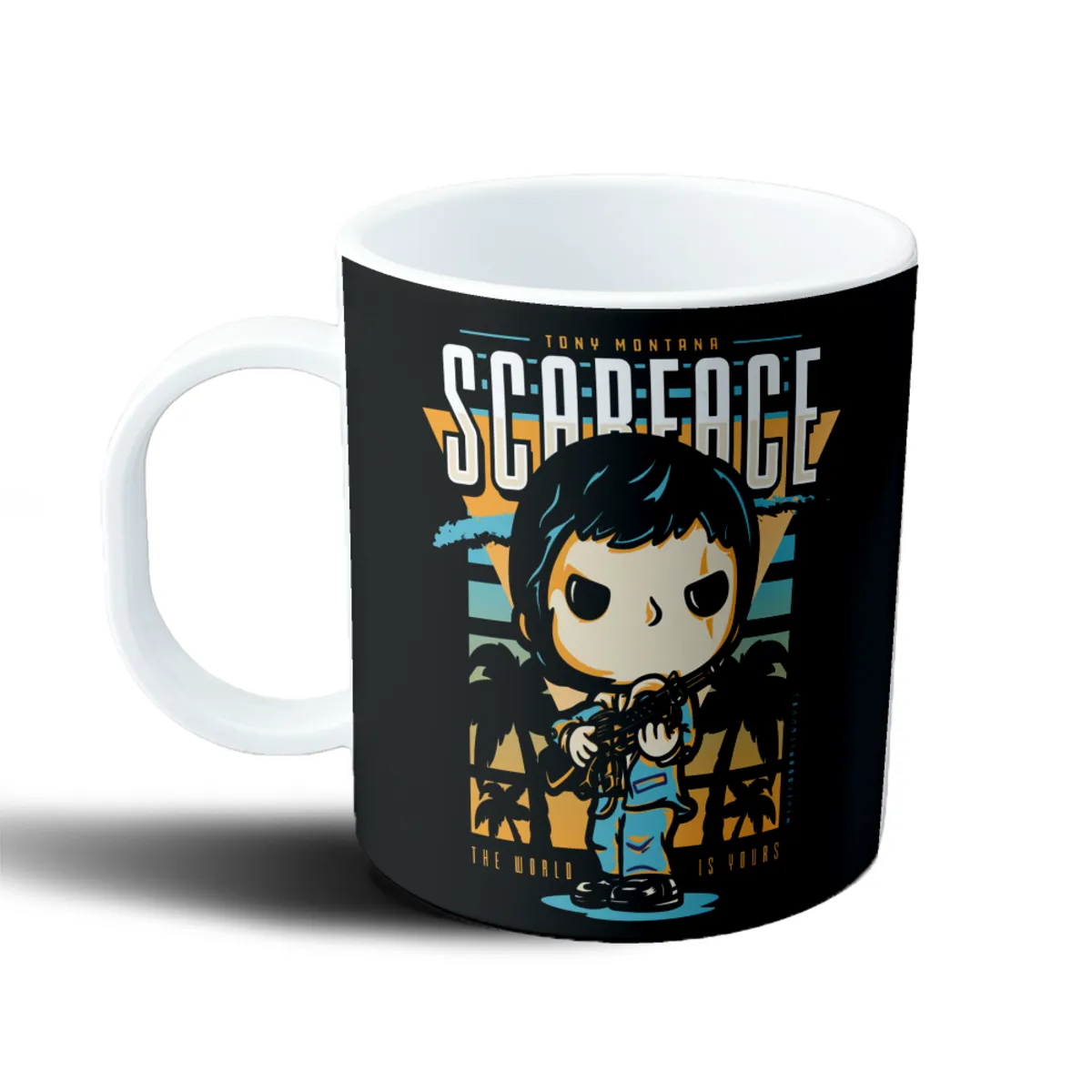 Taza de Plástico Scarface Tony Montana Estilo Funko Pop - vista 2