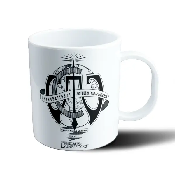 Taza de Plástico Secretos de Dumbledore Confederación Internacional de Magos