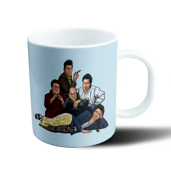 Taza de Plástico Seinfeld Kramer, Jerry, George y Elaine