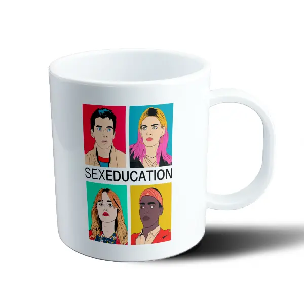 Taza de Plástico Sex Education Pop Art Personajes