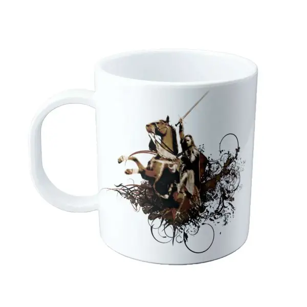 Taza de Plástico Señor de los Anillos Aragorn a Caballo