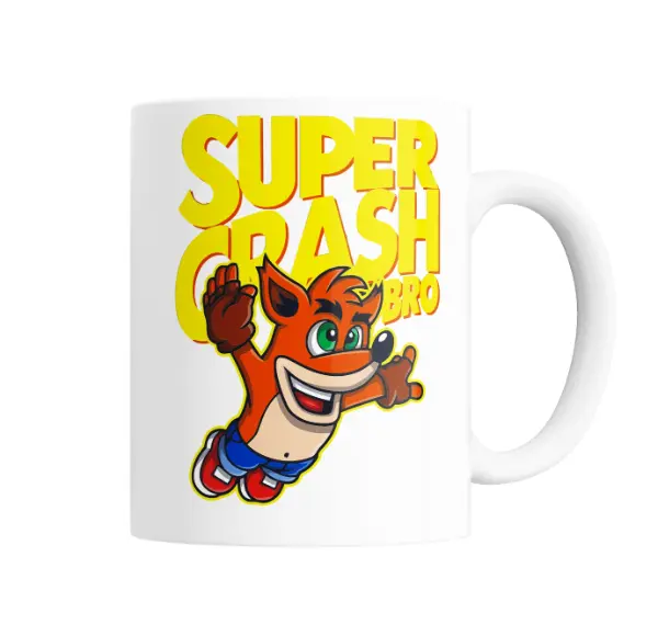 Taza de Cerámica Crash Bandicoot Super Crash Bro
