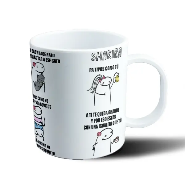 Taza de Plástico Shakira Meme Pa Tipos Como Tú