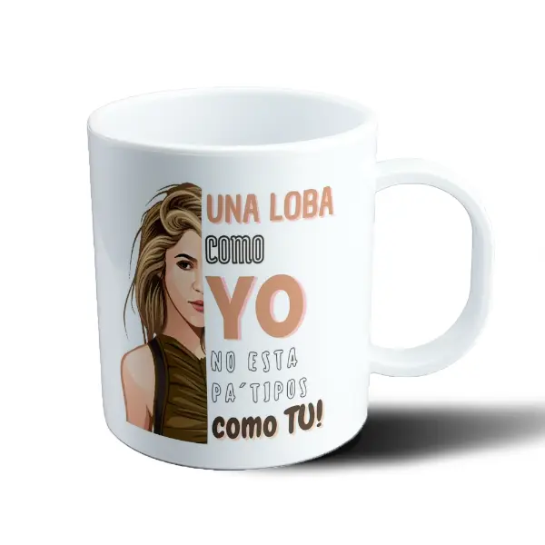 Taza de Plástico Shakira Una Loba Como Yo