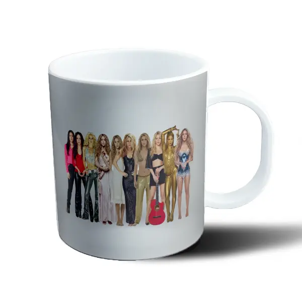 Taza de Plástico Shakira Evolución de Looks
