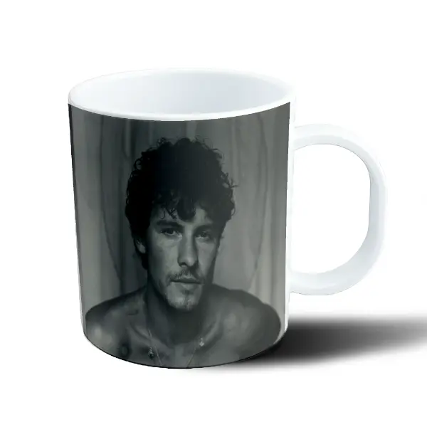 Taza de Plástico Shawn Mendes Retrato Blanco y Negro